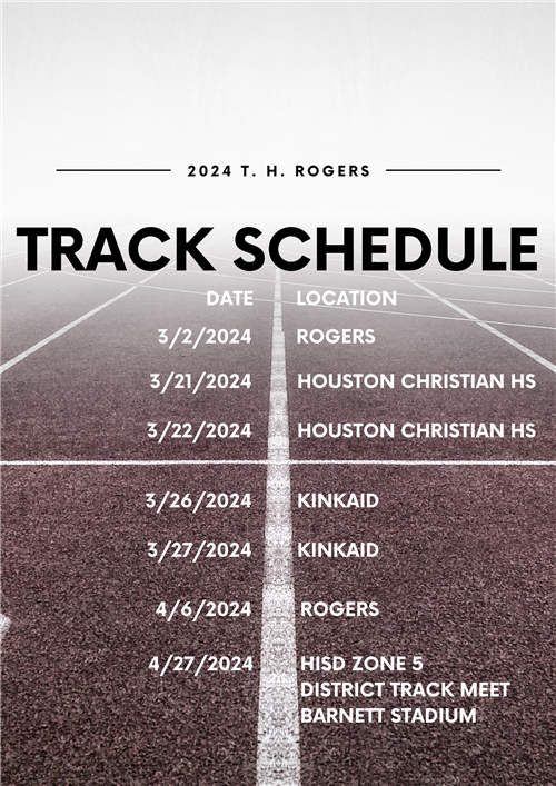 2024 Baseball, Soccer, and Track Schedules